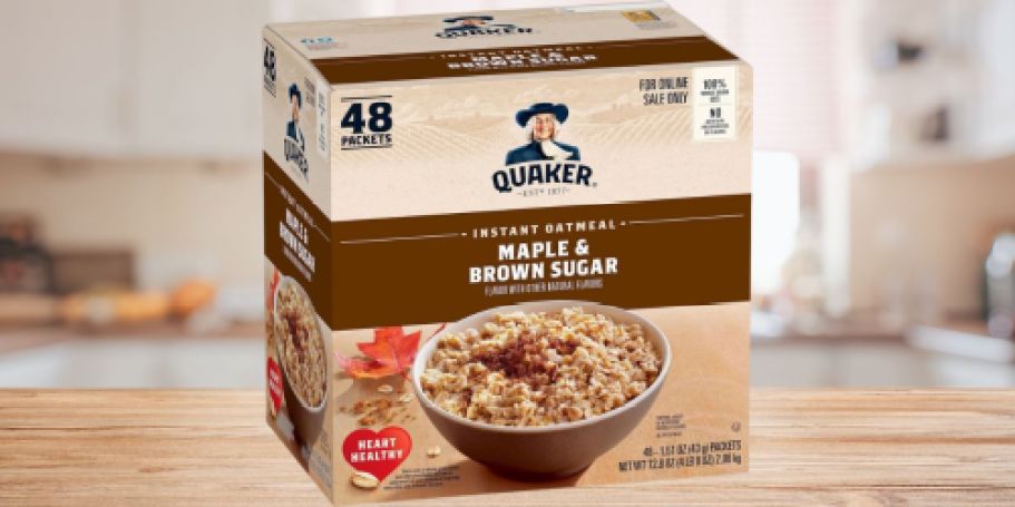 Quaker Instant Oatmeal 48-Count Just $10 Shipped on Amazon