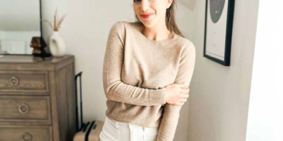 Quince Cashmere Sweaters from $29.90 Shipped