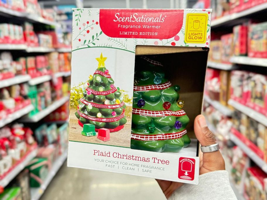 ScentSationals Fragrance Warmer Plaid Christmas Tree