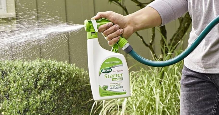 Scotts Turf Builder Liquid Starter Lawn Fertilizer 32oz Only $10.81 Shipped on Amazon (Reg. $22)