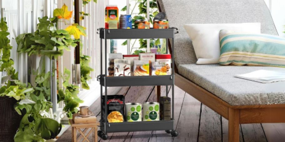 Slim 3-Tier Rolling Storage Cart Just $16.82 Shipped w/ Amazon Prime (Reg. $26)