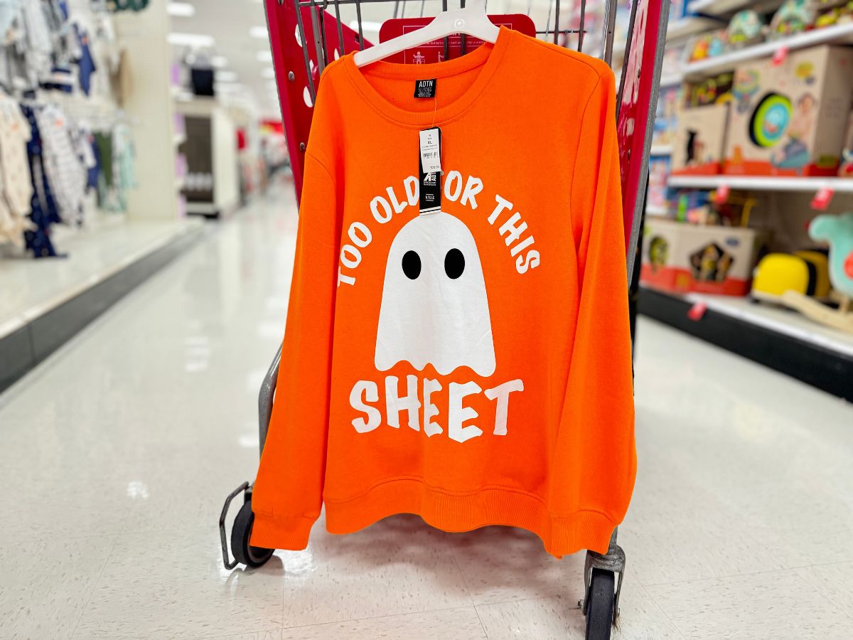 Target Has TONS of Fun Halloween Clothes – Including This Hilarious Sweatshirt!