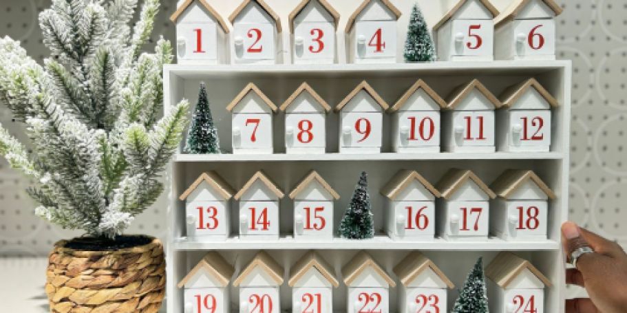 NEW Wooden House Advent Calendar Only $30 on Target.com