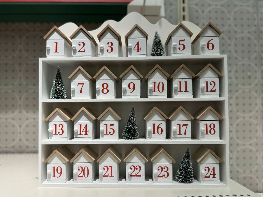 Threshold Christmas Wood House Advent Calendar