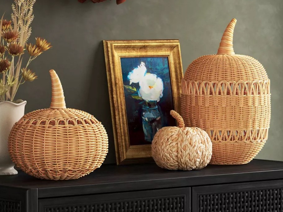 Threshold Rattan Loop Accent Pumpkin