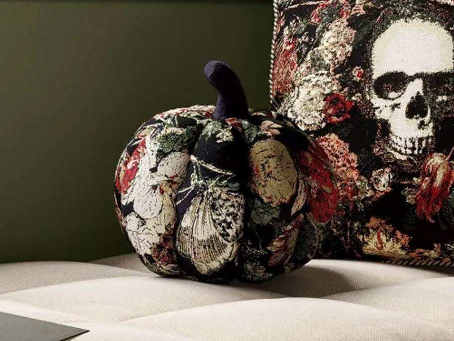 Threshold Shaped Pumpkin Pillow
