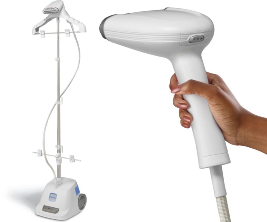 professional garment steamer stock images