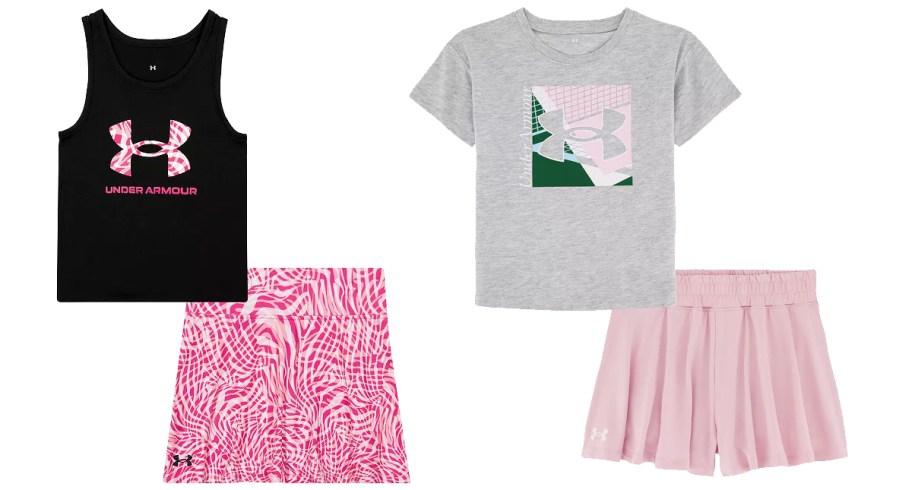 girls top and shorts sets
