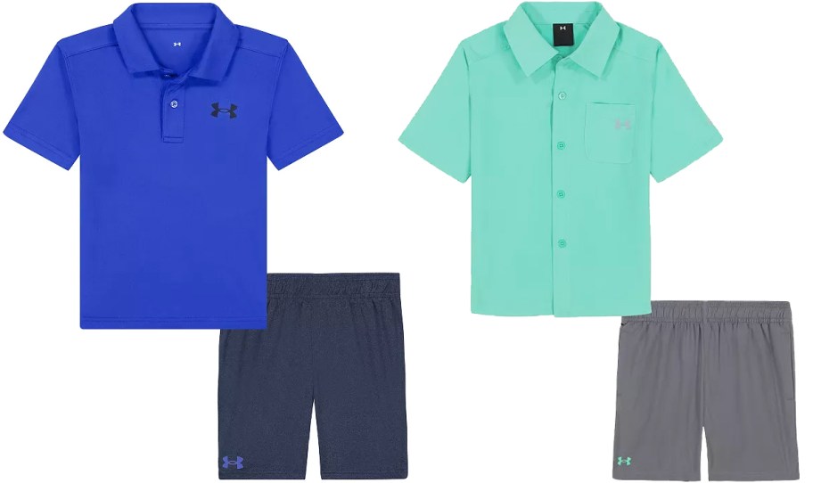 two polo and shorts sets
