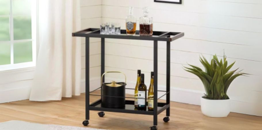 Up to 50% Off Target Furniture | Metal Bar Cart on Wheels Just $44.49 Shipped (Reg. $89)