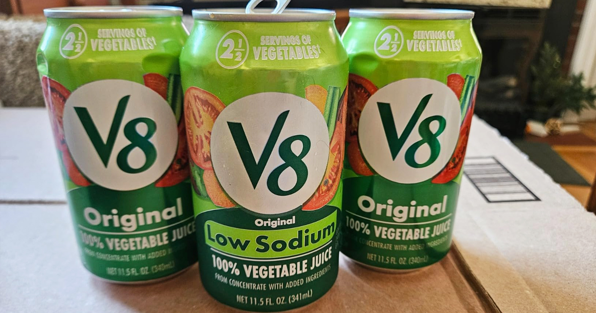 V8 Original Vegetable Juice 24-Pack Only $10 Shipped on Amazon