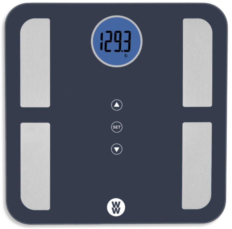 digital bodyweight scale stock image