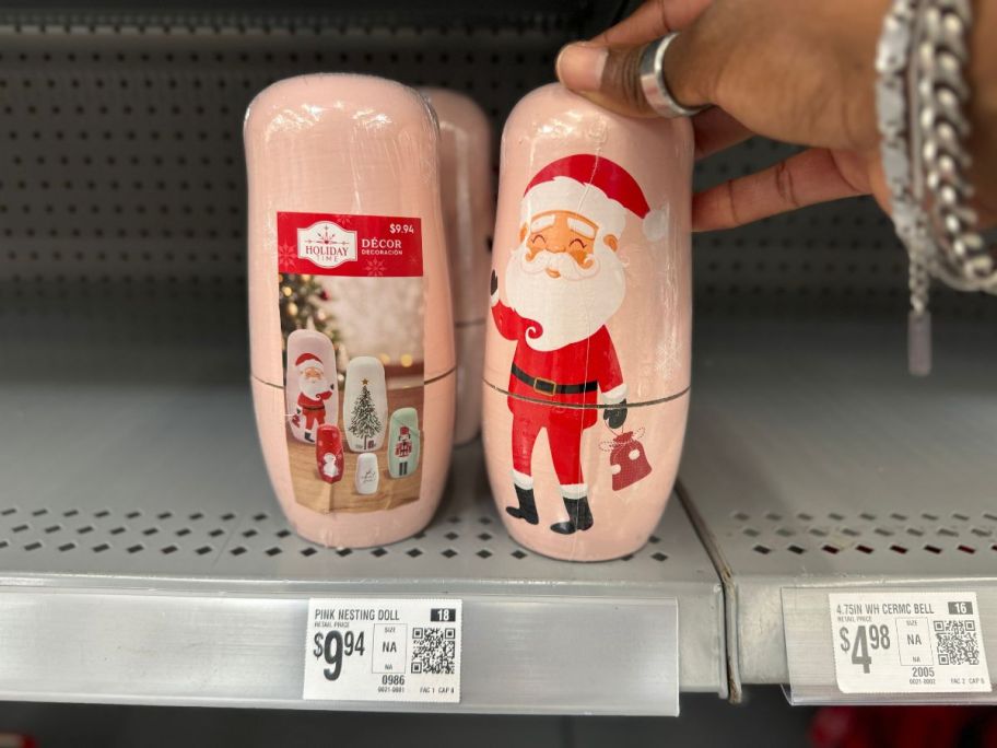 Walmart Holiday Time Santa Nesting Dolls