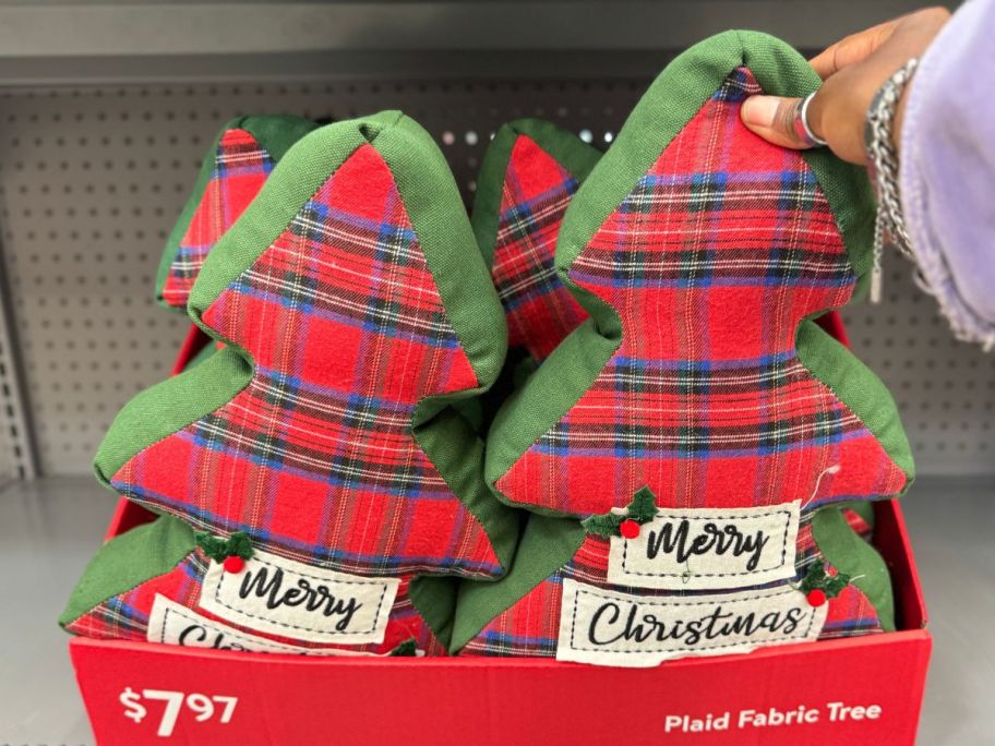 Walmart Plaid Fabric Tree