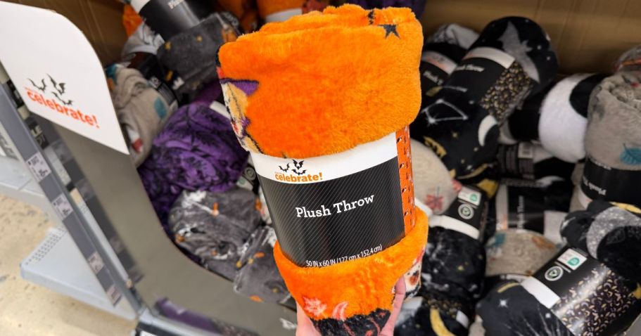 Walmart Halloween Plush Throw Blankets from $5.97 (So Many Styles!)