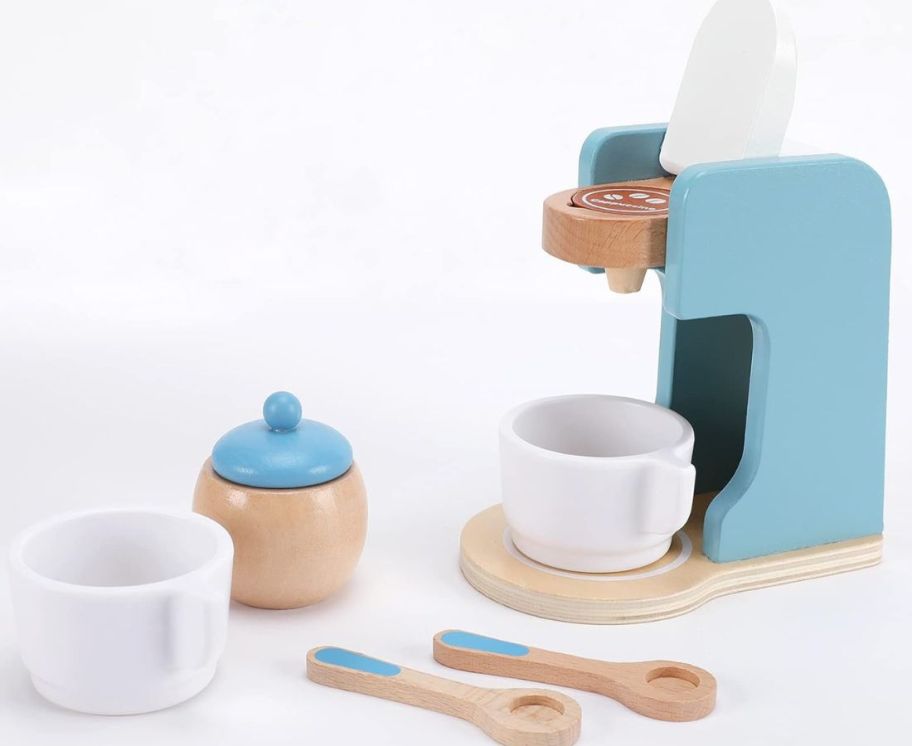 Whoholl Wooden Toy Coffee Maker