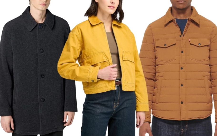 Three different Women and mens jackers 2