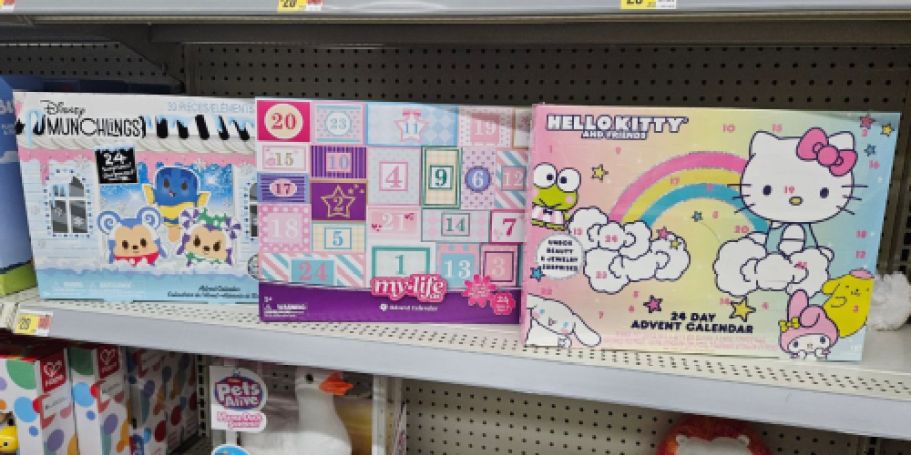 7 Walmart Advent Calendars Just $20 Each | Featuring Munchlings, Hello Kitty, & More!