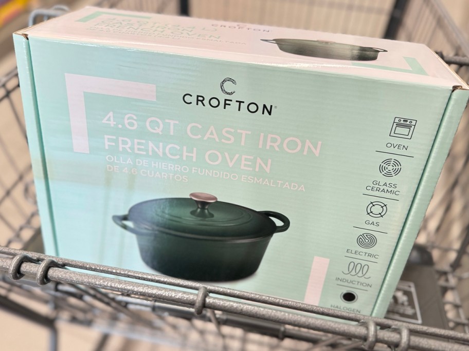 crofton green french oven in box 