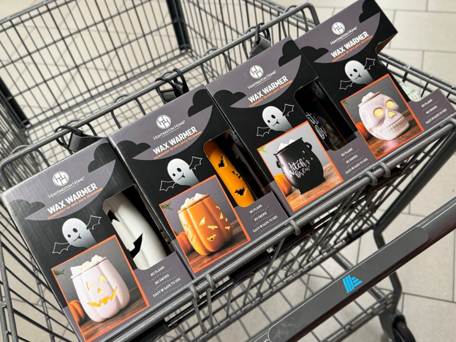 4 halloween wax warmers in shopping cart 