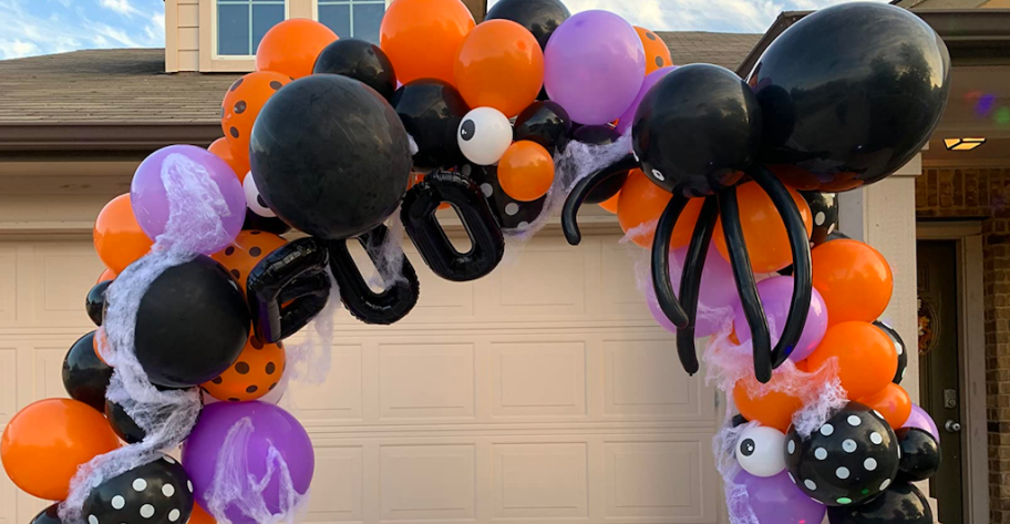 Huge Halloween Balloon Arch 