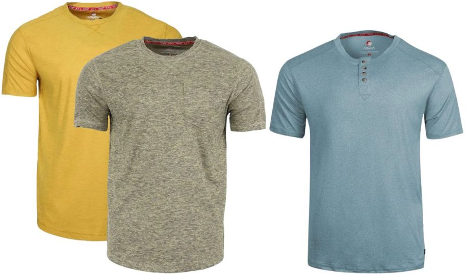 3 mens short sleeve tees