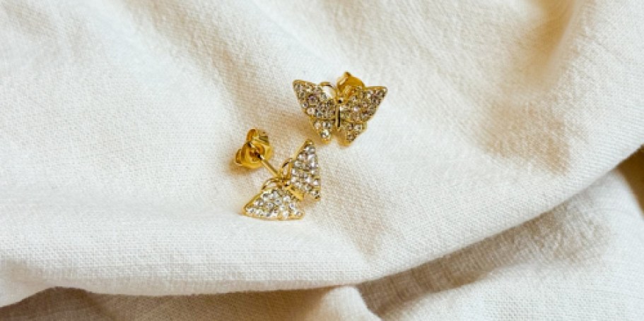 Trendy Cate & Chloe Butterfly Stud Earrings Only $18 Shipped (Includes Box for Easy Gifting!)