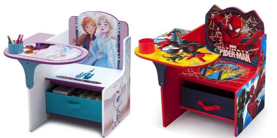 character chairs in frozen elsa and spiderman