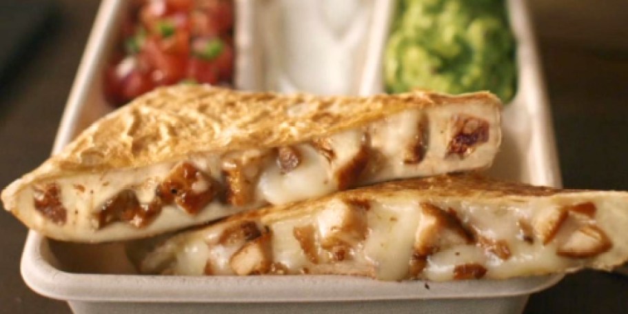 FREE Chipotle Quesadilla w/ Purchase from UberEats or DoorDash – Today Only!