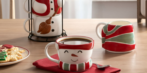 Christmas Stacking Mugs Sets UNDER $12 on Walmart.com