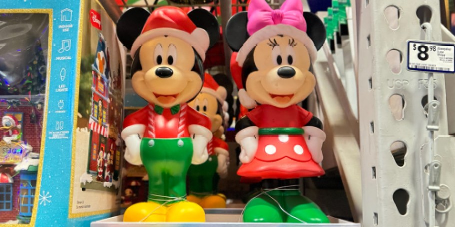 NEW Disney Decorations at Lowes | Mickey & Minnie Blow Mold 2-Pack Only $39.98