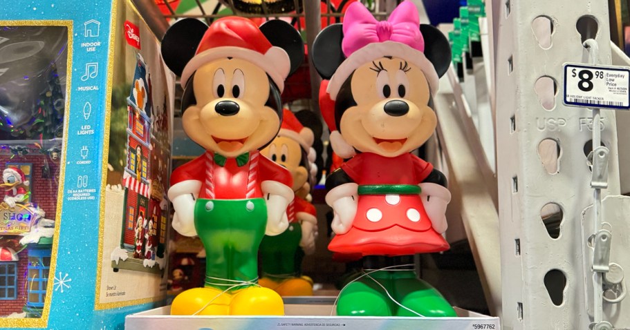 NEW Disney Decorations at Lowes | Mickey & Minnie Blow Mold 2-Pack Only $39.98