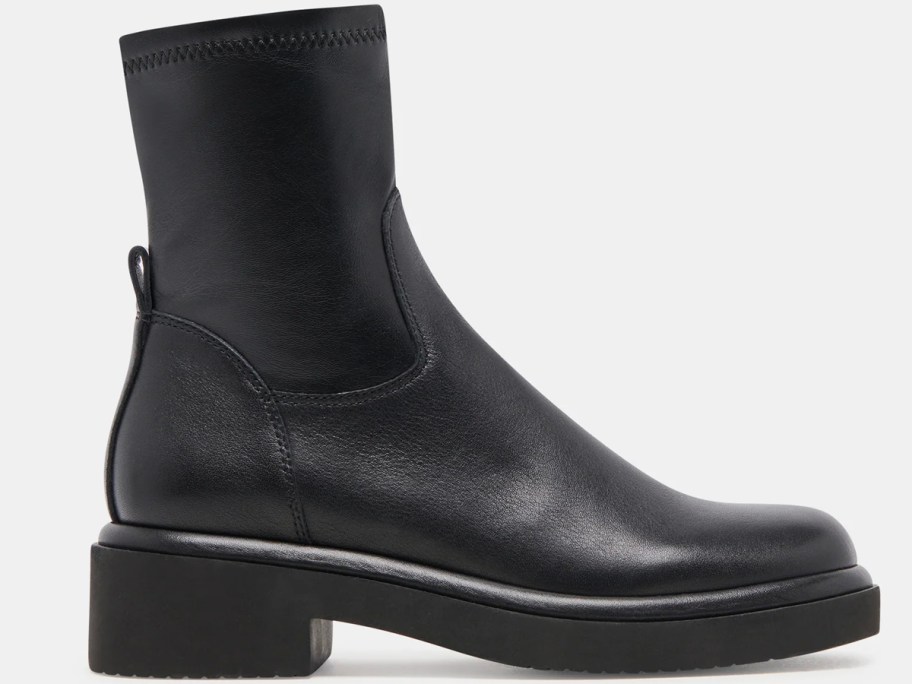 black ankle boots stock image 