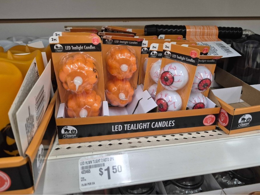 dollar tree halloween led tea lights