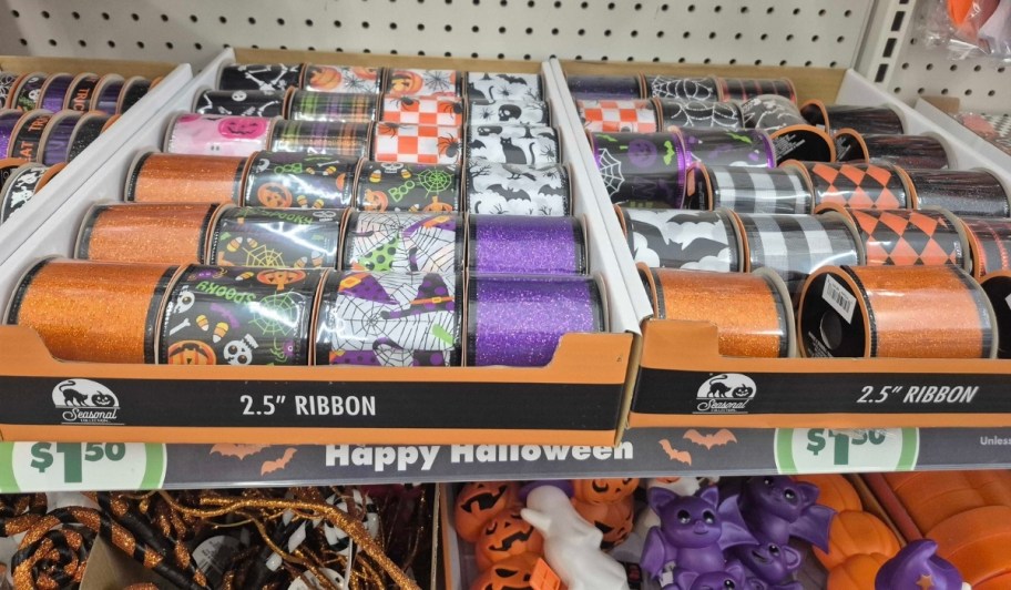 dollar tree halloween ribbon rolls