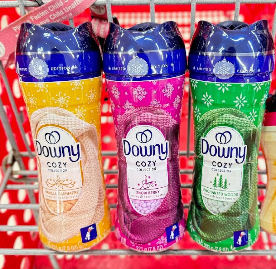 Downy Cozy Collection Holiday scents in a shopping cart