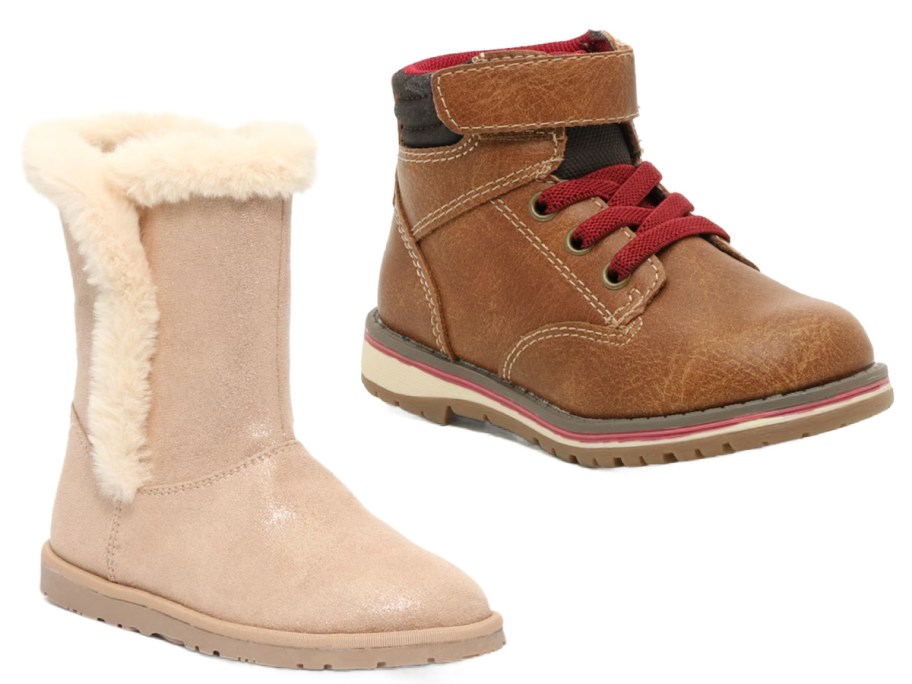 cozy leather boots for kids