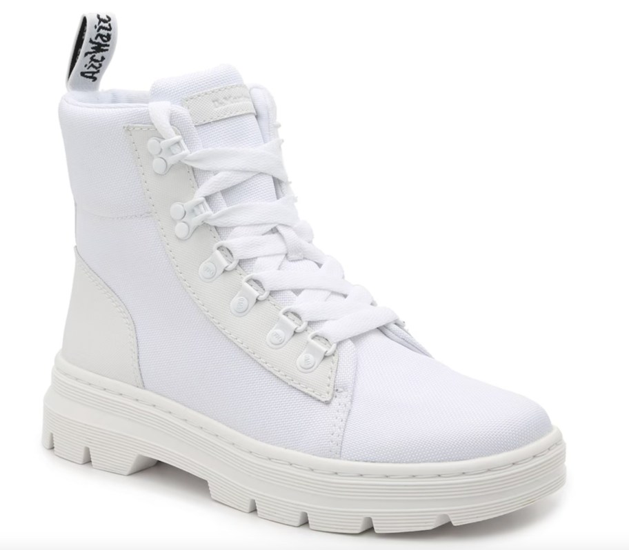 Dr. Martens white combat boots