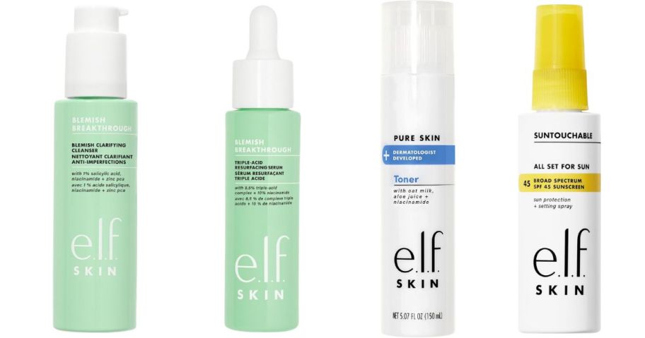 e.l.f. skin product stock images