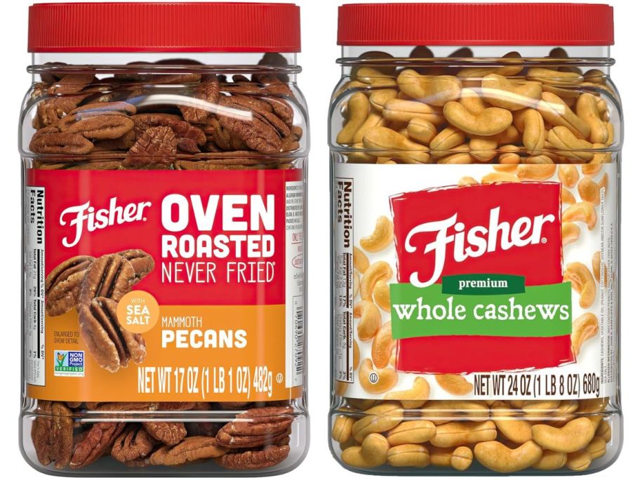 fisher nuts canister stock images