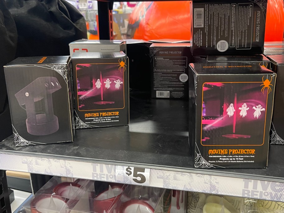 ghost moving projectors on shelf 