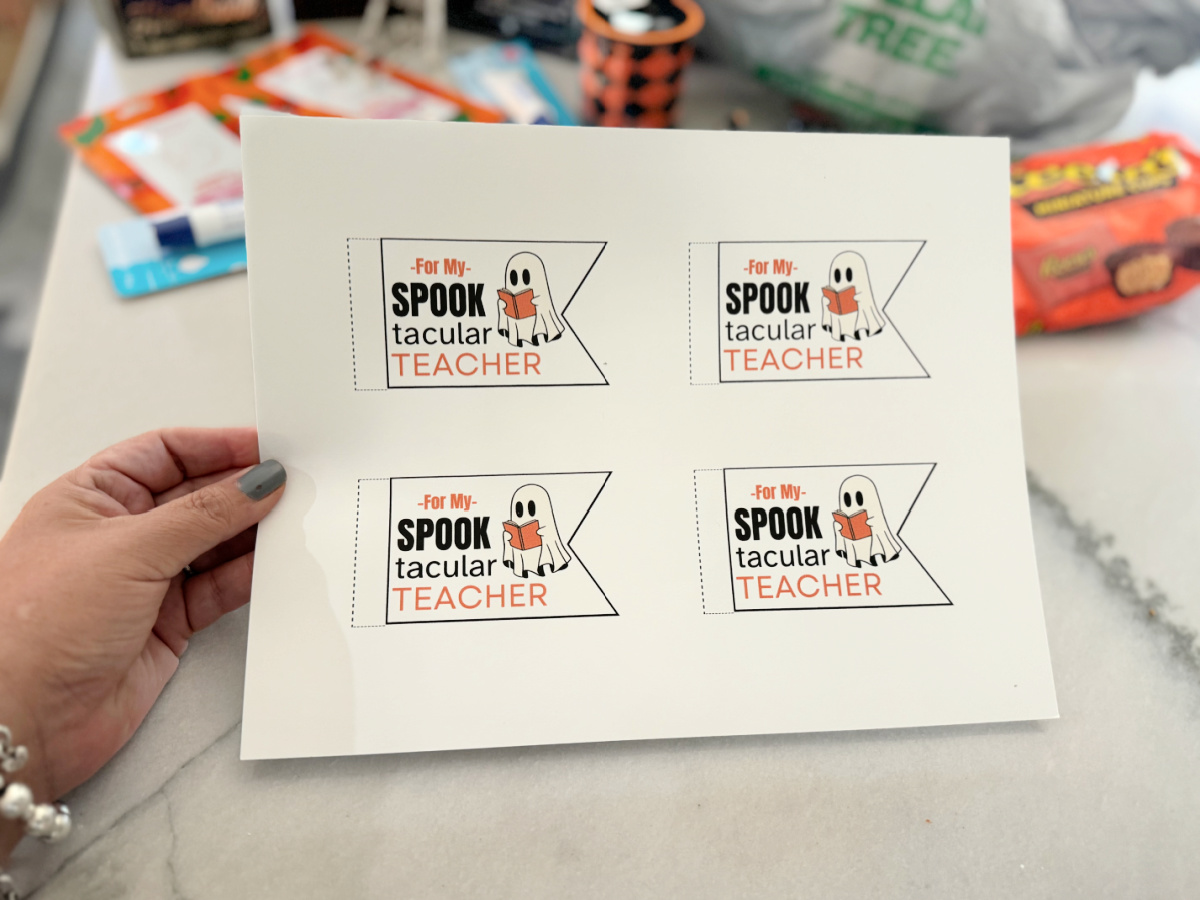 Dollar Tree Halloween Gifts for - Free Printable Halloween Teacher Gift Tags 1 