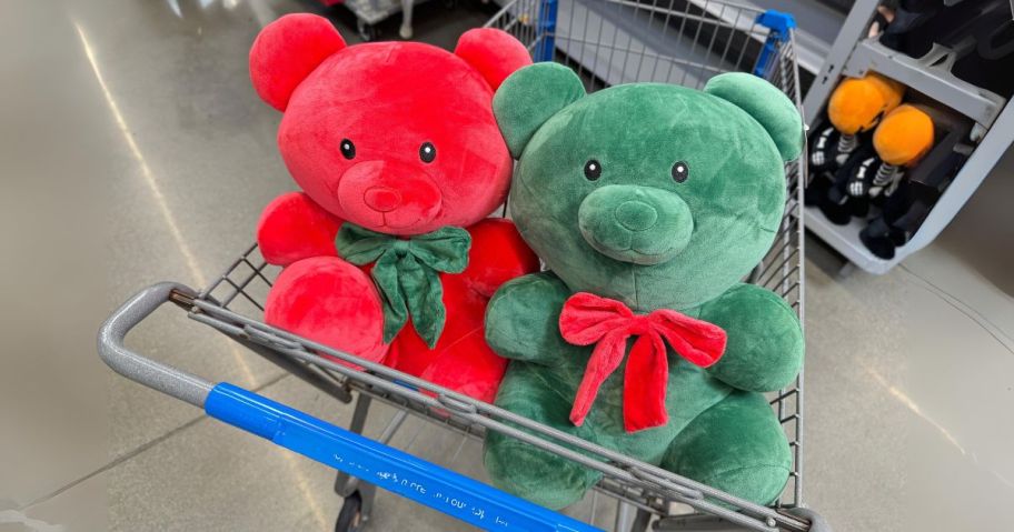 gummy bear plush in cart in store