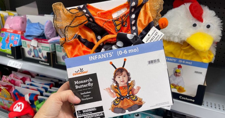 Way To Celebrate Baby Monarch Butterfly Halloween Costume in hand in store