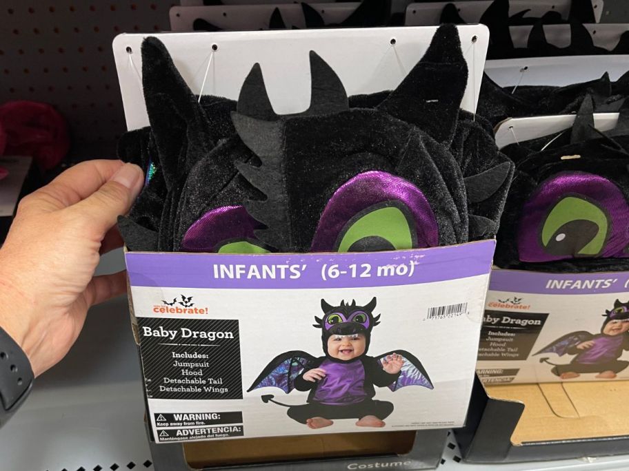 Way To Celebrate Baby Dragon Halloween Costume in hand in store