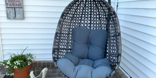 HOT Walmart Patio Furniture Sale | Hanging Egg Chair w/ Stand $130 Shipped (Reg. $238)