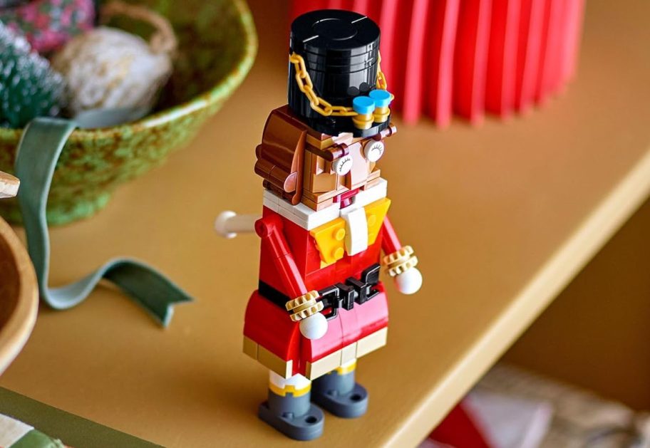 nutcracker lego set on table