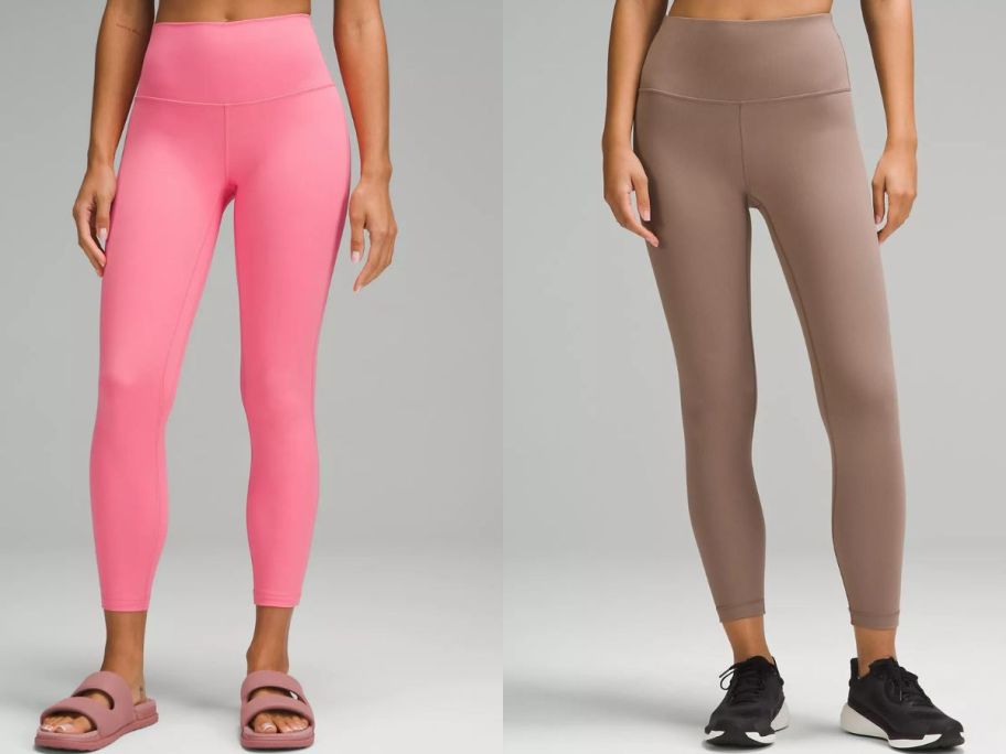 Stock image of two women wearing Lululemon leggings