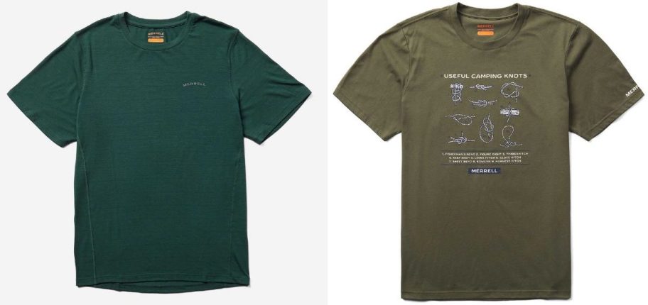 two merrell mens tees