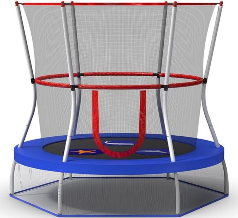 mini trampoline with enclosure
